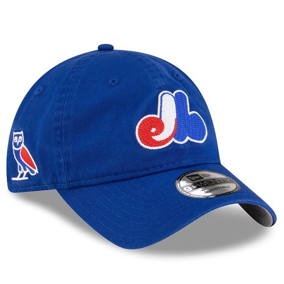 Montreal Expos OVO x New Era Washed 9TWENTY Adjustable Hat - Blue - Picture 1 of 10